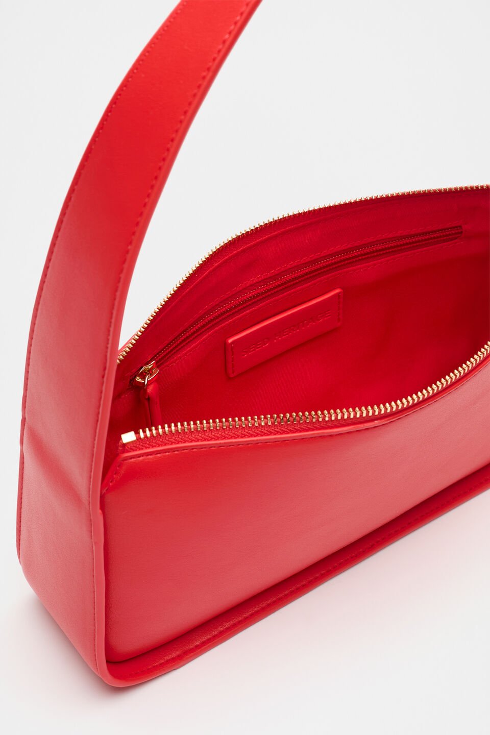 Baguette Shoulder Bag  Electric Crimson