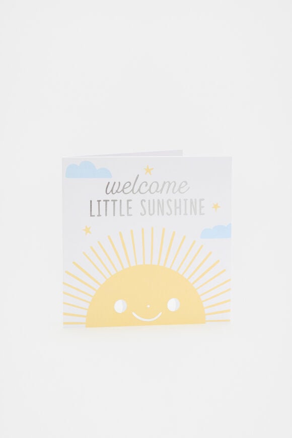 Welcome Little Sunshine Card  Multi  hi-res