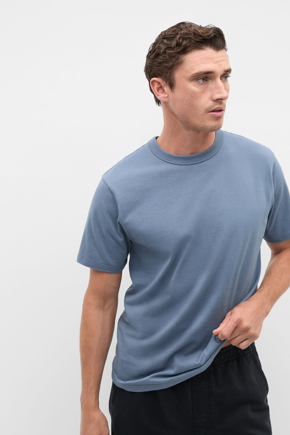 Crew Tee  Storm Blue