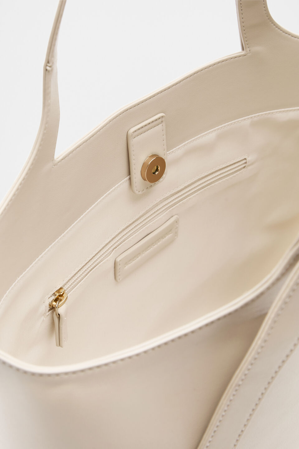 Buckle Detail Tote  Oat