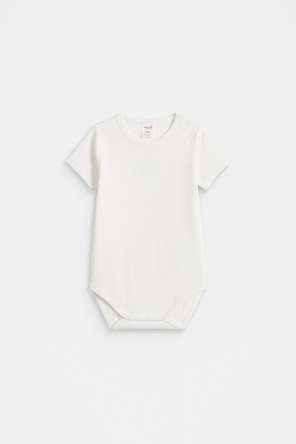 Core Rib Logo Bodysuit  Canvas