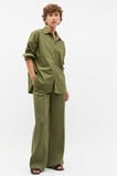 Linen Bell Bottom Pant  Rainforest  hi-res