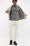 Wool Blend Cable Knit  Vintage Grey Marle  hi-res