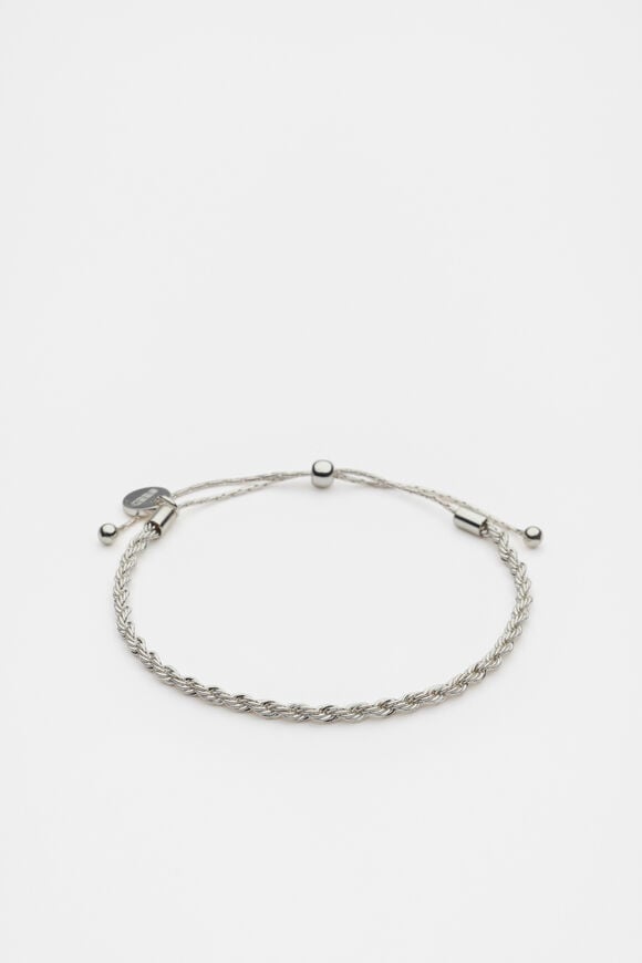Fine Rope Bracelet  Silver  hi-res