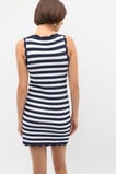 Scallop Stripe Knit Dress  Twilight Blue Stripe  hi-res