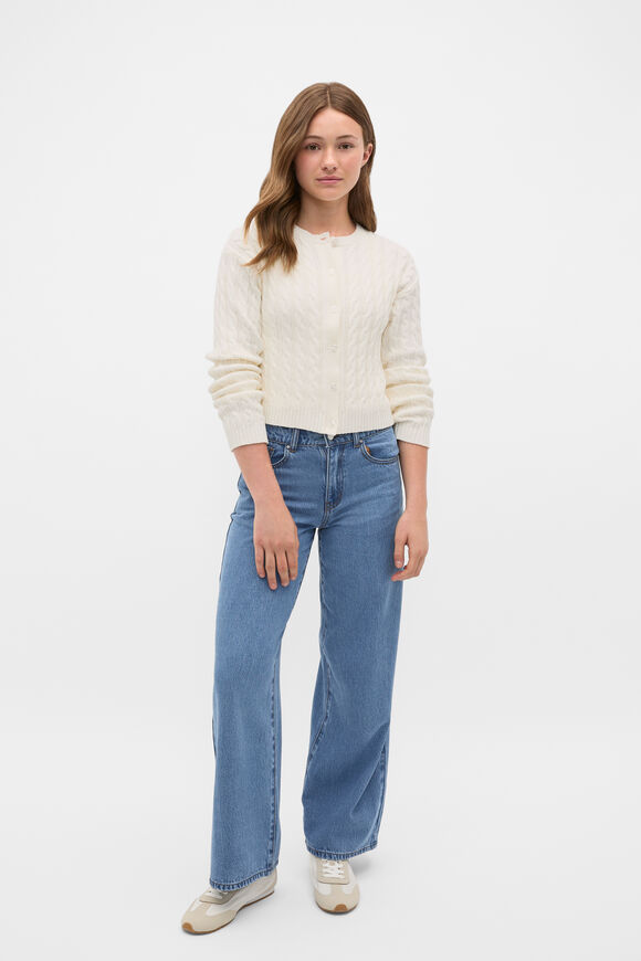 Cable Knit Cardigan  Classic Cream  hi-res