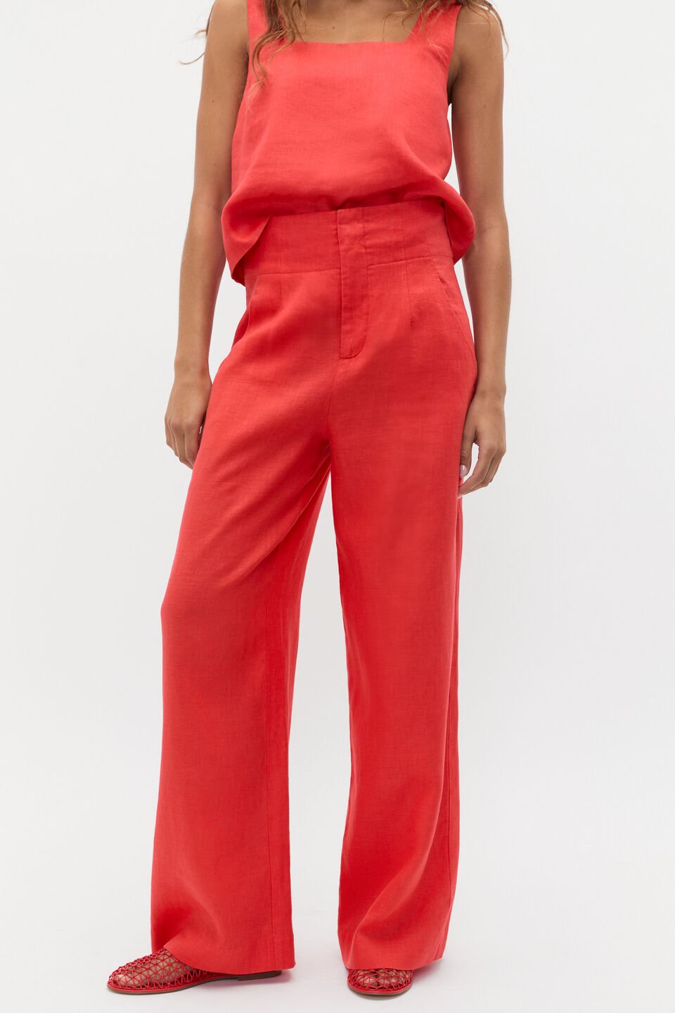 Core Linen Waisted Pant