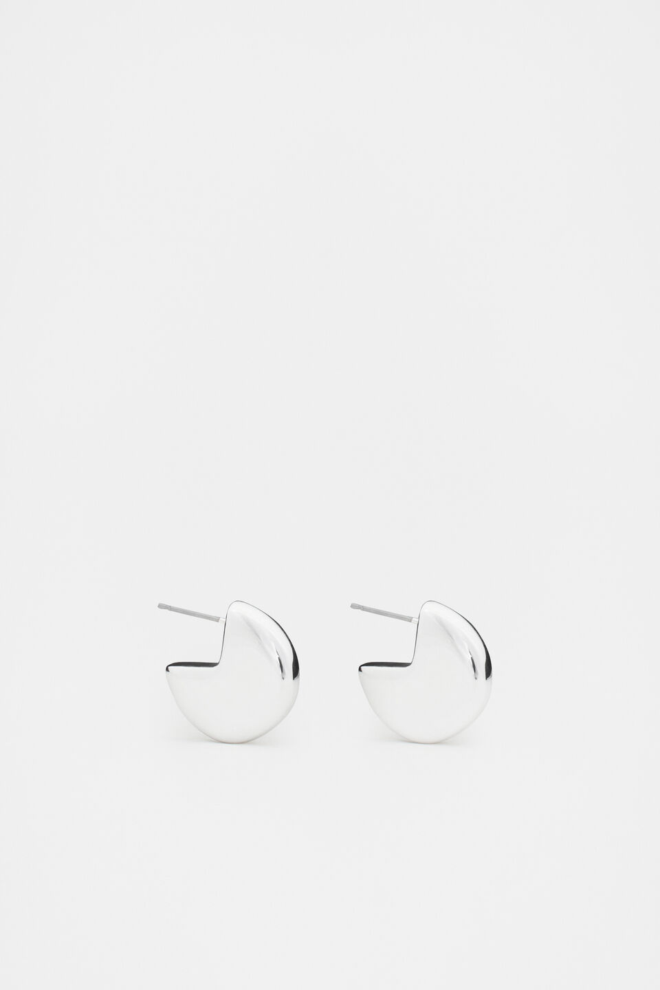 Semi Orb Hoop  Silver