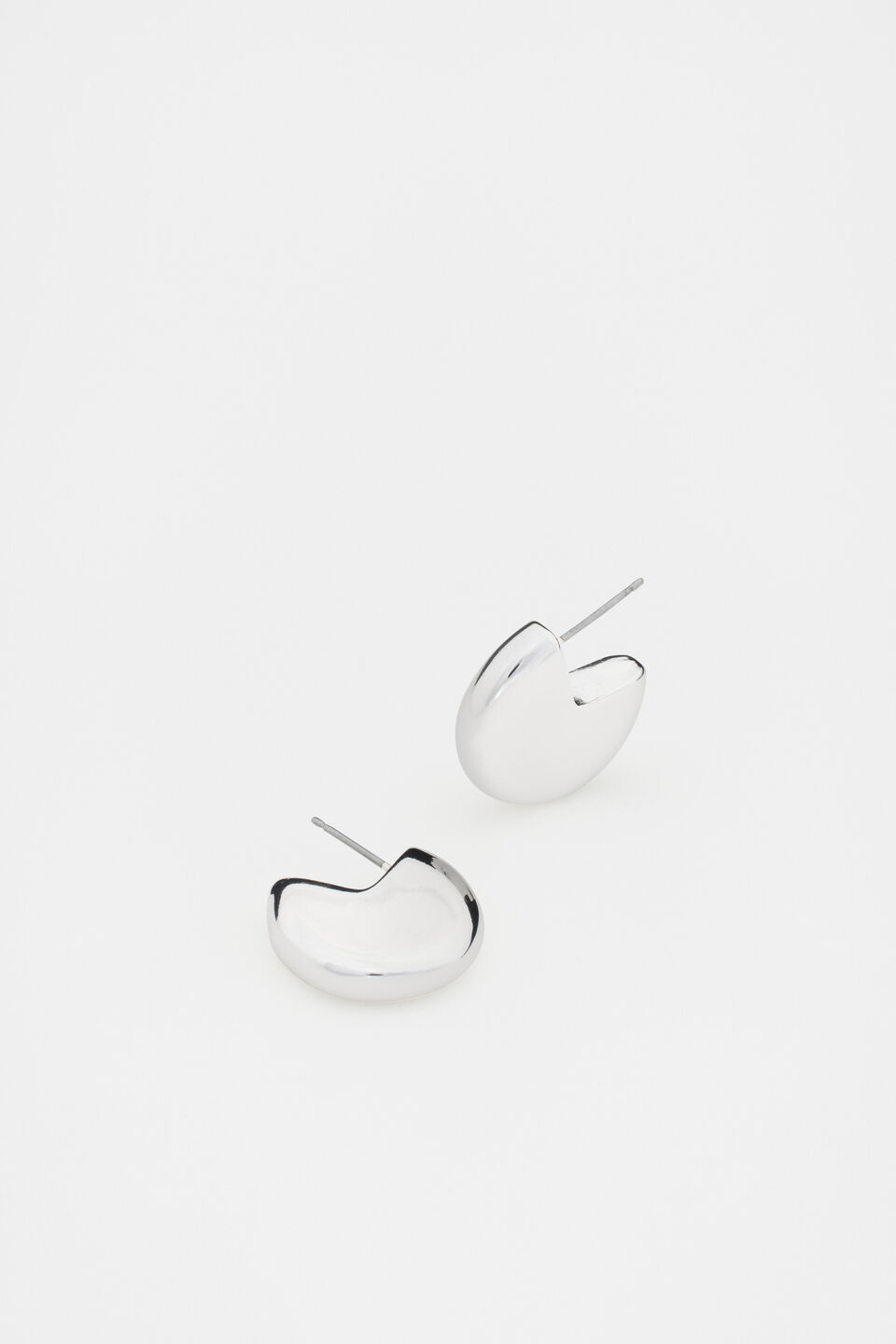 Semi Orb Hoop  Silver