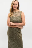 Sequin Lace top  Olive Leaf  hi-res