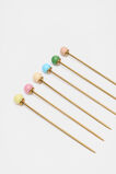 Vita Cocktail Pick Set of 6  Multi  hi-res