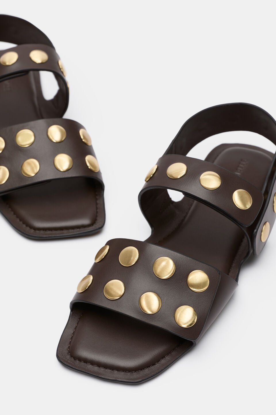 Pippa Studded Sandal  Chocolate
