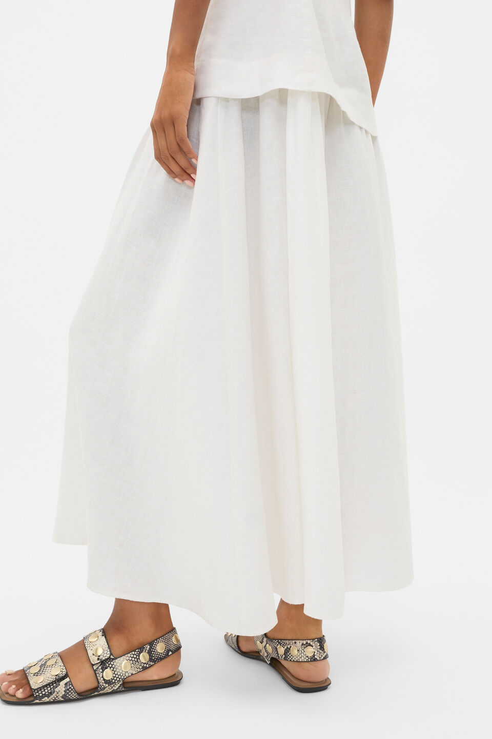 Pippa Studded Sandal  Snake Print