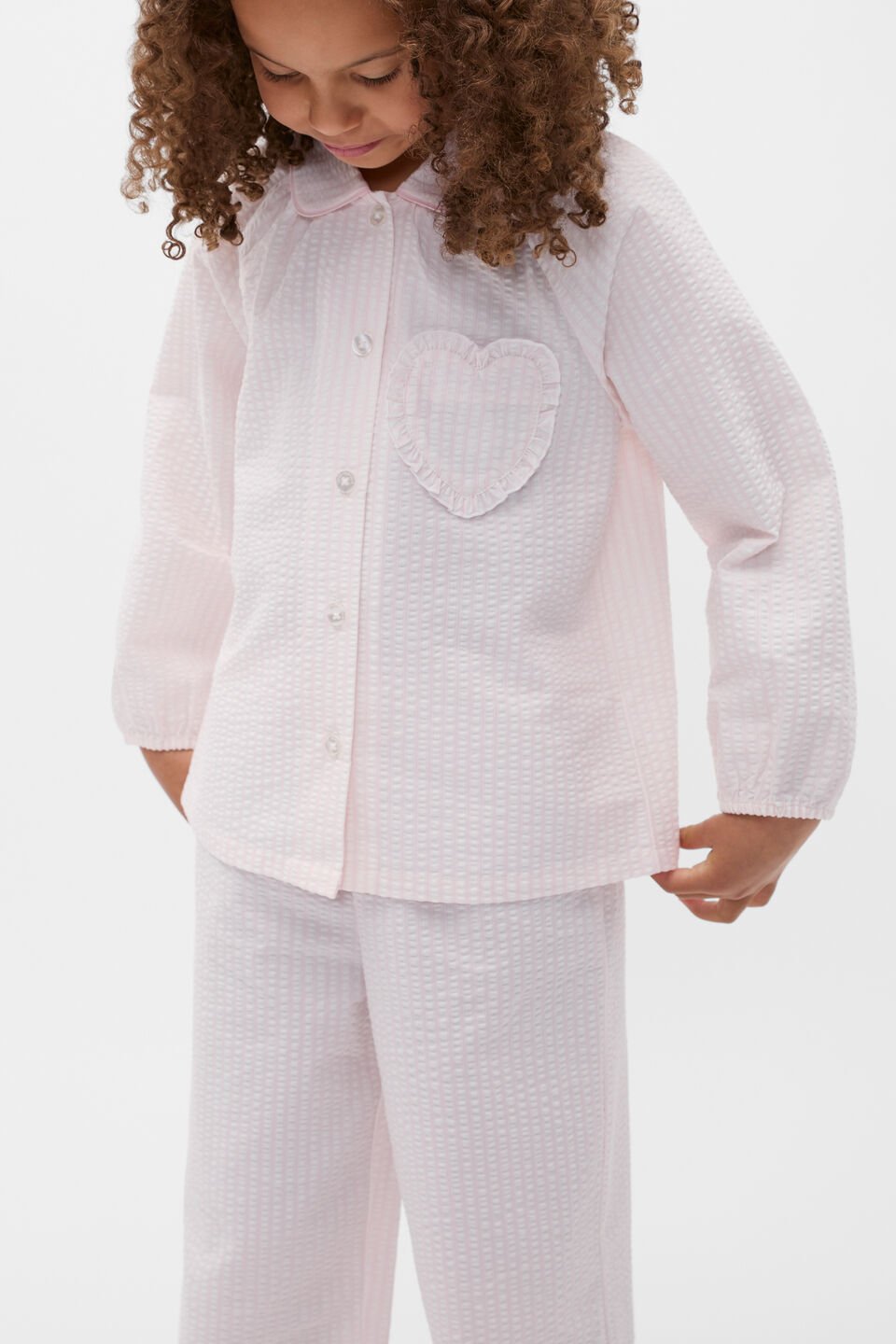 Stripe Woven Pyjama  Pink Lemonade
