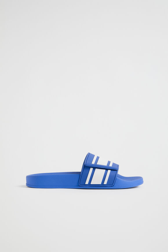 Stripe Rubber Slide  Deep Ocean  hi-res
