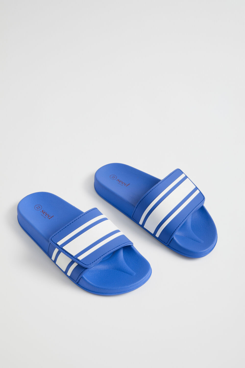 Stripe Rubber Slide  Deep Ocean
