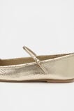 Kai Snake Embossed Ballet Flat  Soft Gold  hi-res