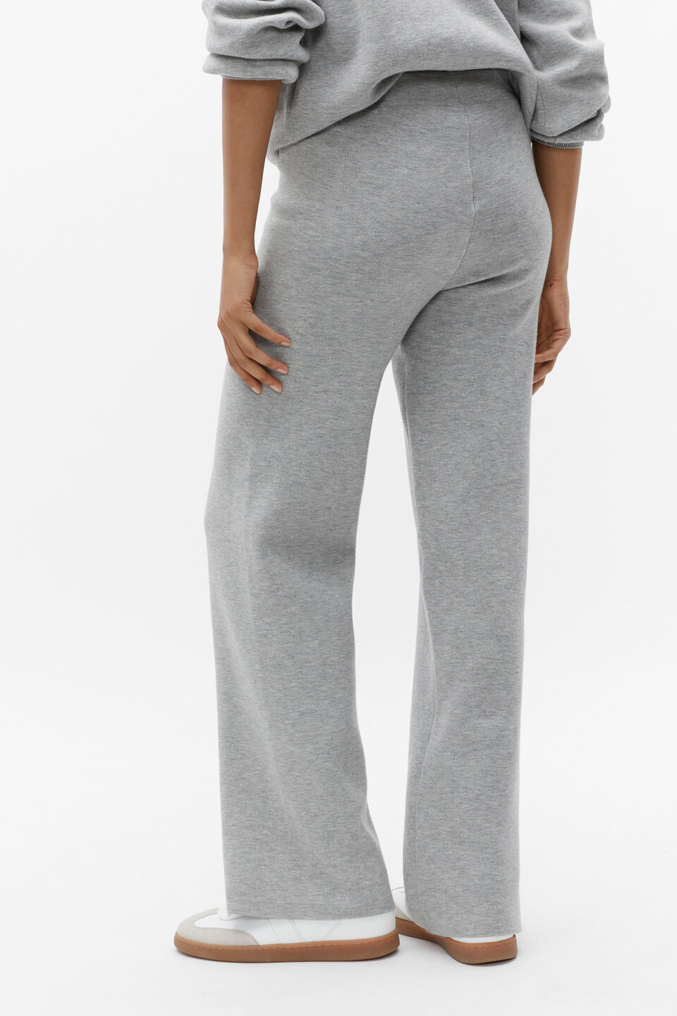 Marle Double Knit Pant  Silver Marle
