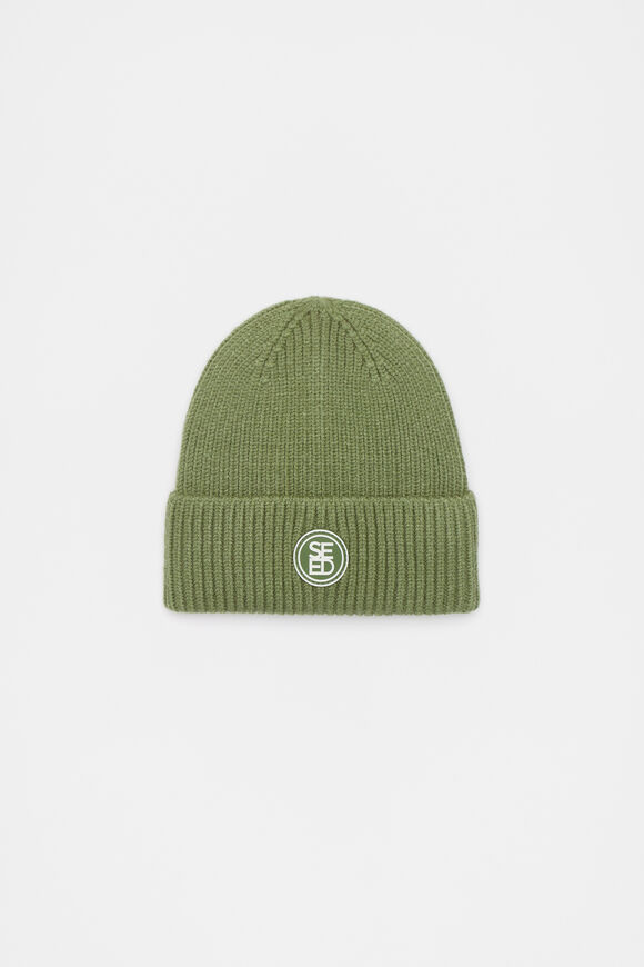 Rib Beanie  Dark Sage  hi-res
