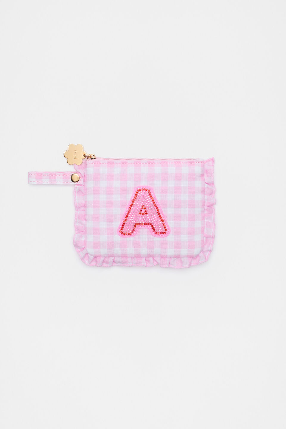 Beaded Initial Purse  A