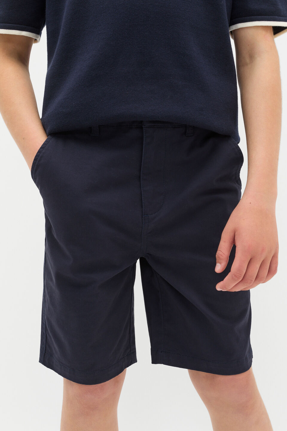 Chino Short  Midnight Blue