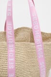 Logo Woven Basket Bag  Fairy Floss  hi-res
