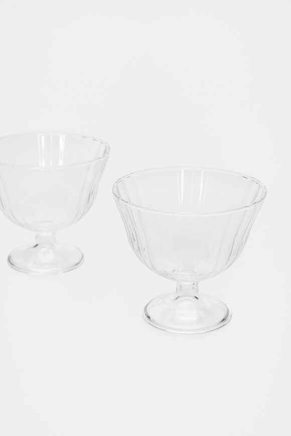 Selene Gelati Glass Set of 2  Clear  hi-res