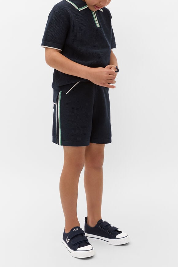 Knit Sports Short  Midnight Blue  hi-res