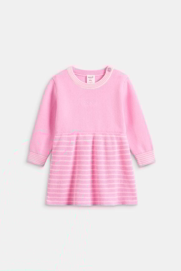 Logo Knit Dress  Candy Pink  hi-res