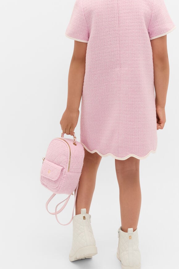 Tweed Mini Backpack  Candy Pink  hi-res