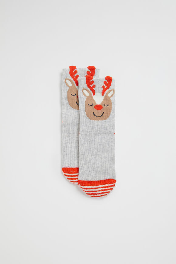 Reindeer Sock  Multi  hi-res