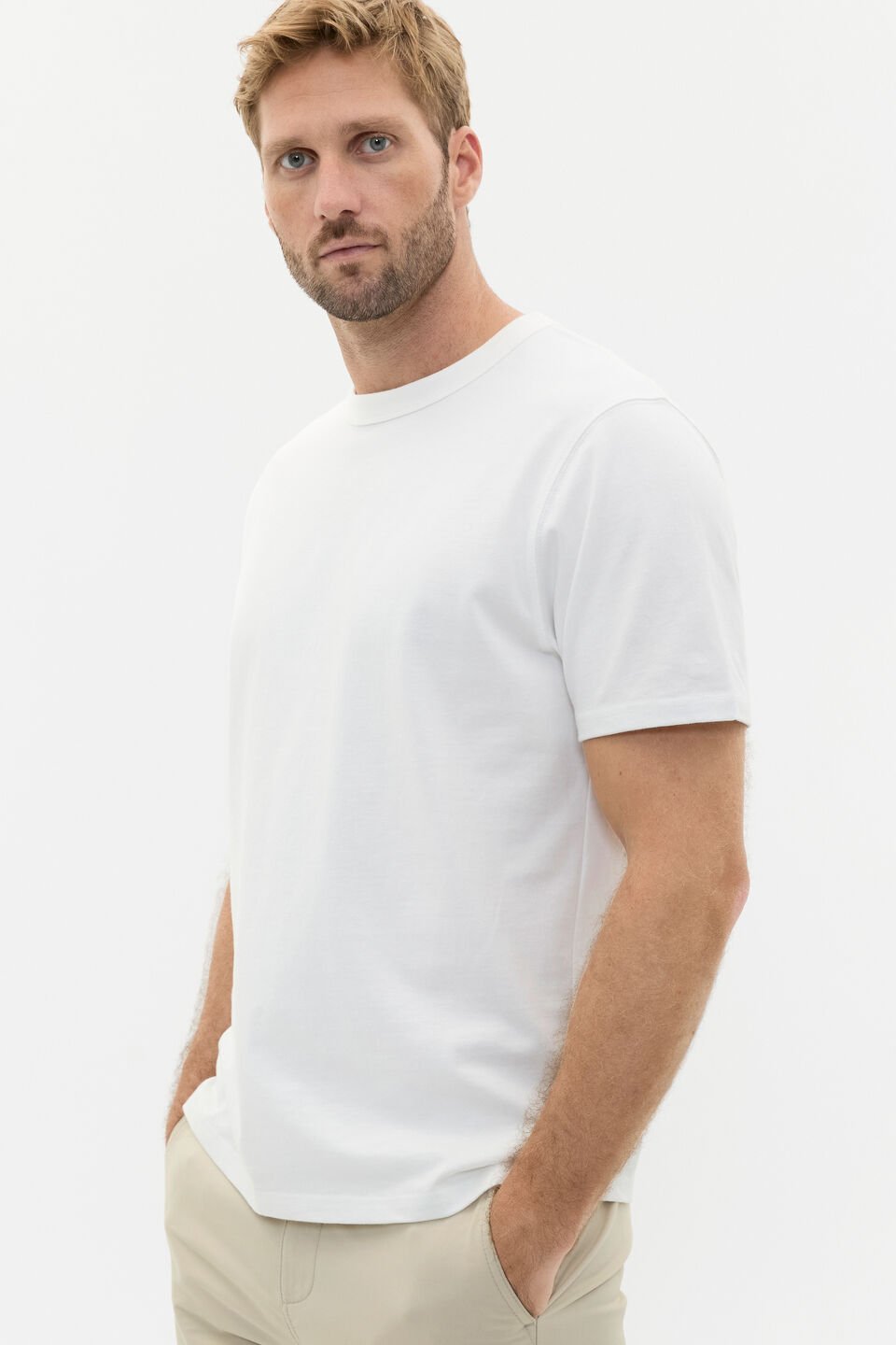 Crew Tee  Vintage White