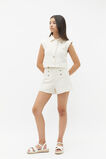 Boucle Button Short  Marshmallow  hi-res