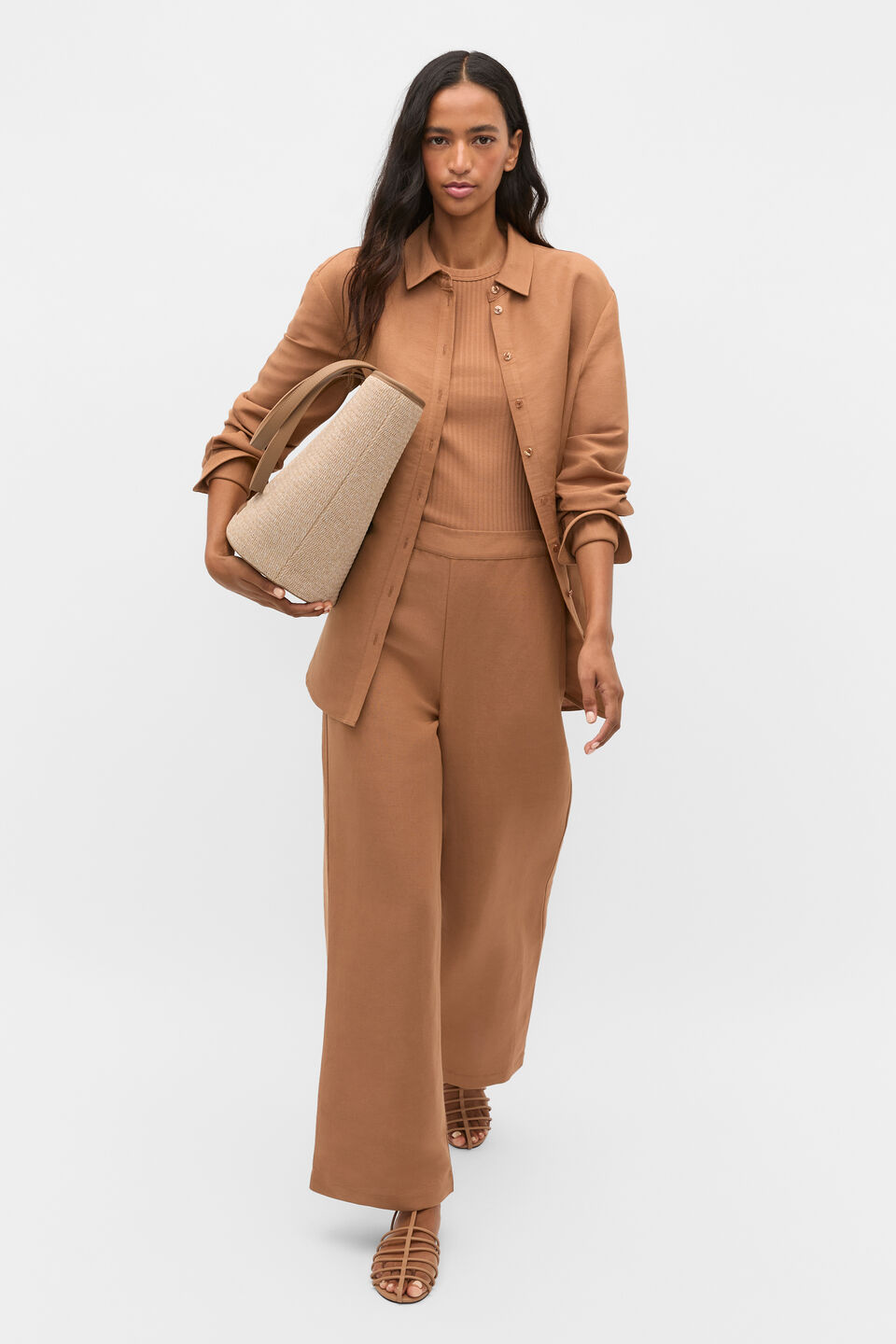 Cotton Rib Tank  Copper