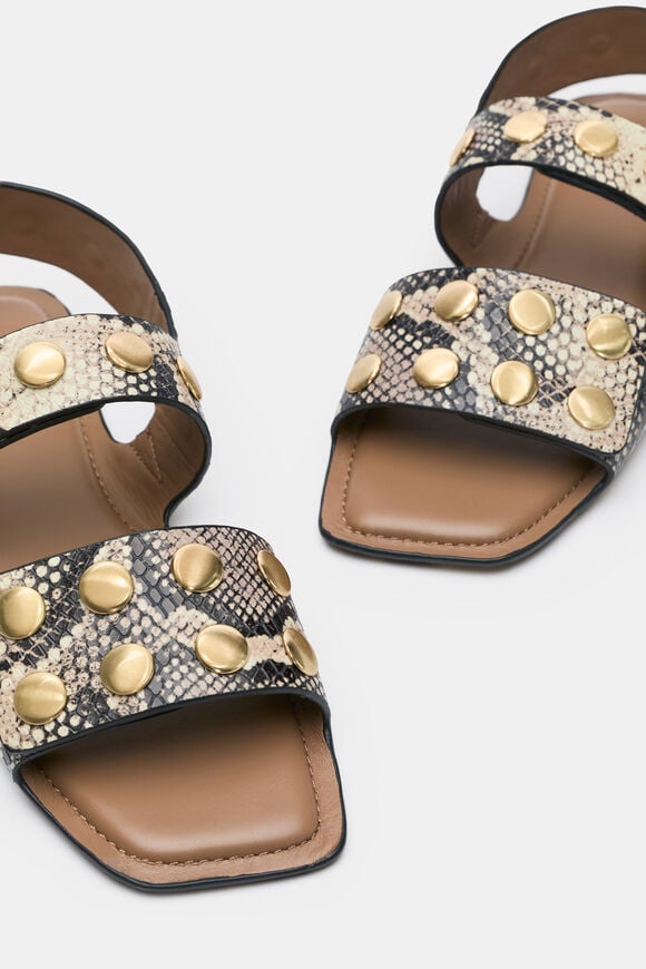 Pippa Studded Sandal  Snake Print  hi-res