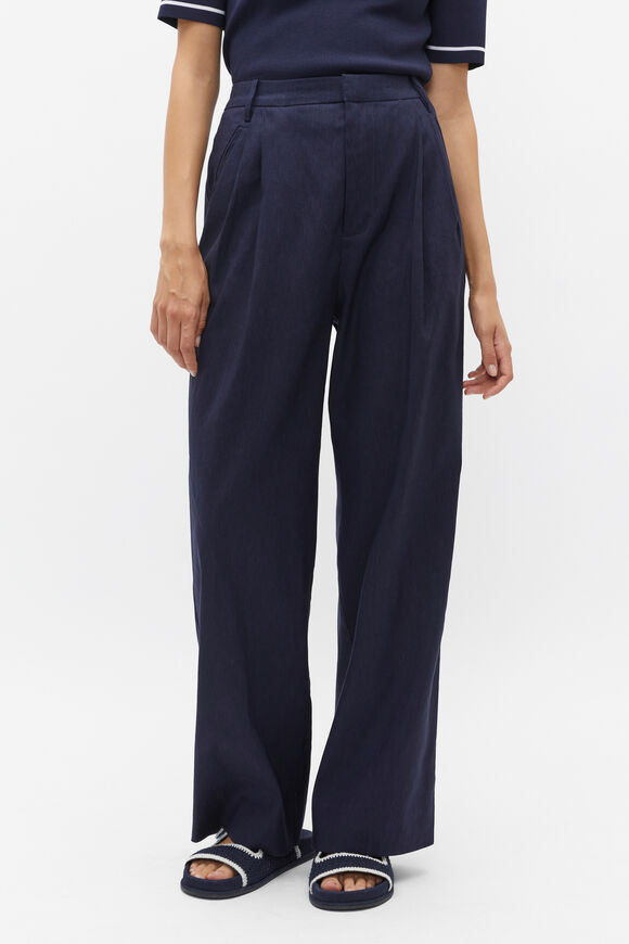 Tailored Pleat Pant  Midnight Sky  hi-res