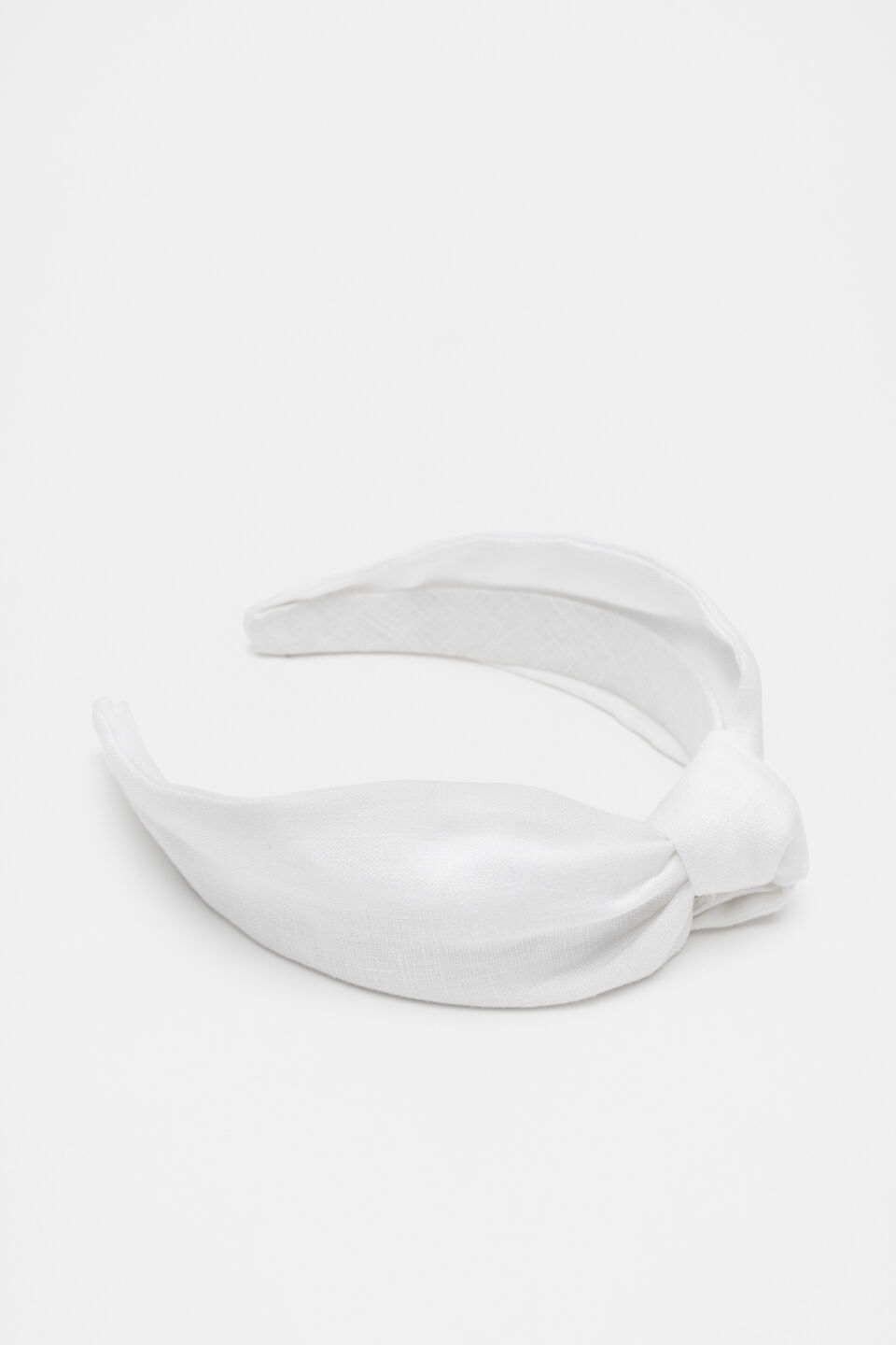 Linen Headband  White