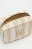 Small Stripe Make Up Bag  Ecru  hi-res