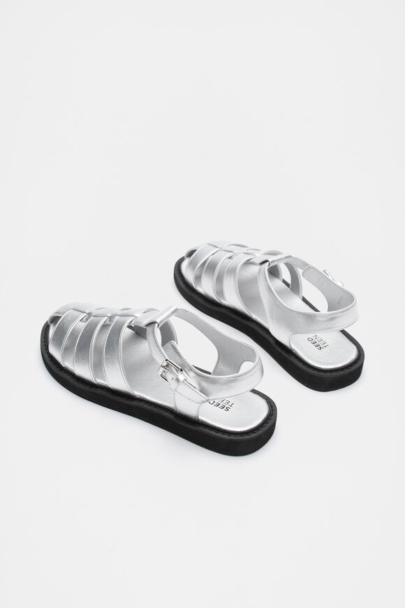 Flatform Fisherman Sandal  Silver  hi-res