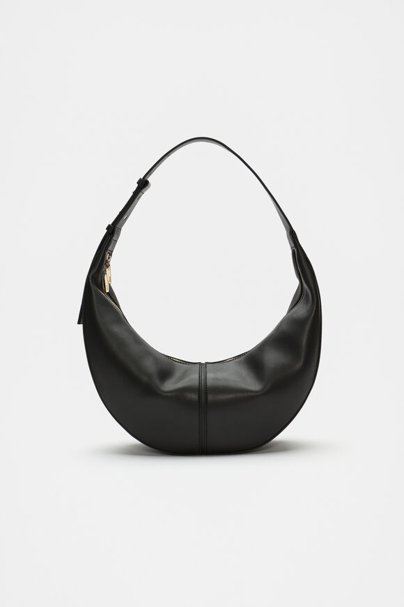 Relaxed Shoulder Bag  Black  hi-res