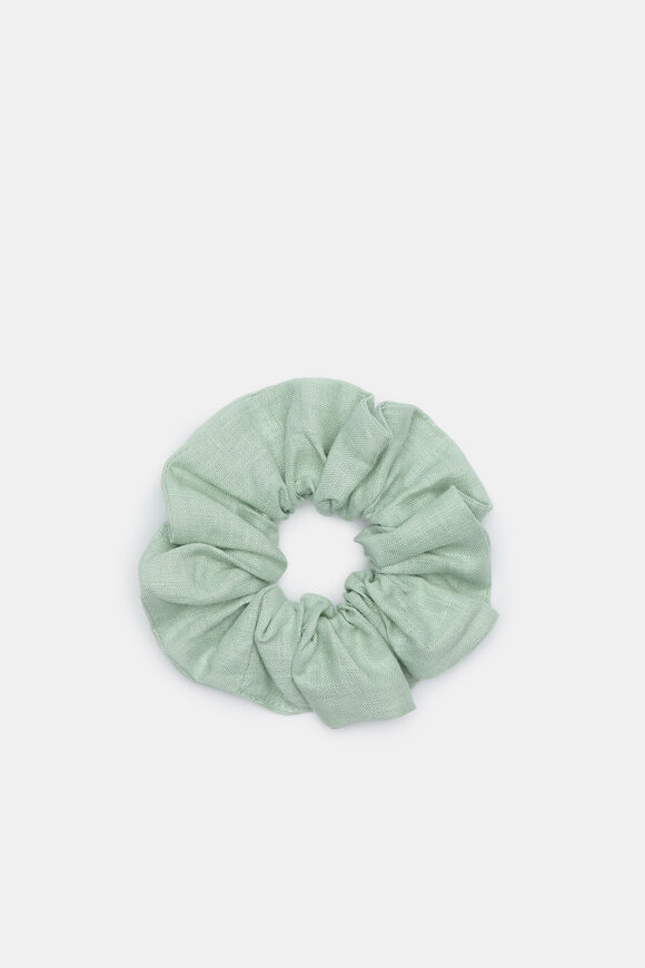 Linen Scrunchie  Eucalyptus  hi-res