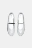Ariel Ballet Flat  Silver  hi-res