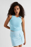 Cotton Knit Top  Shimmer Blue  hi-res