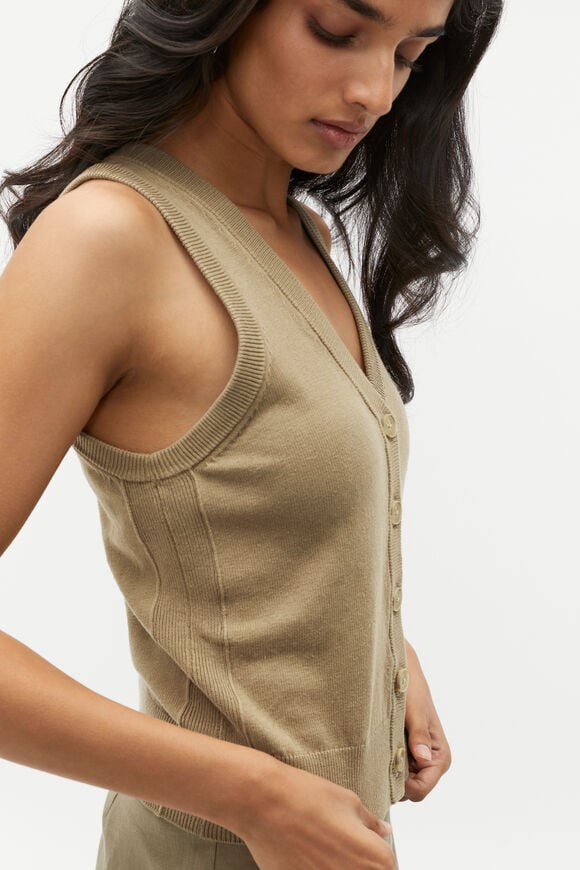 Knit Halter Vest  Rosemary  hi-res