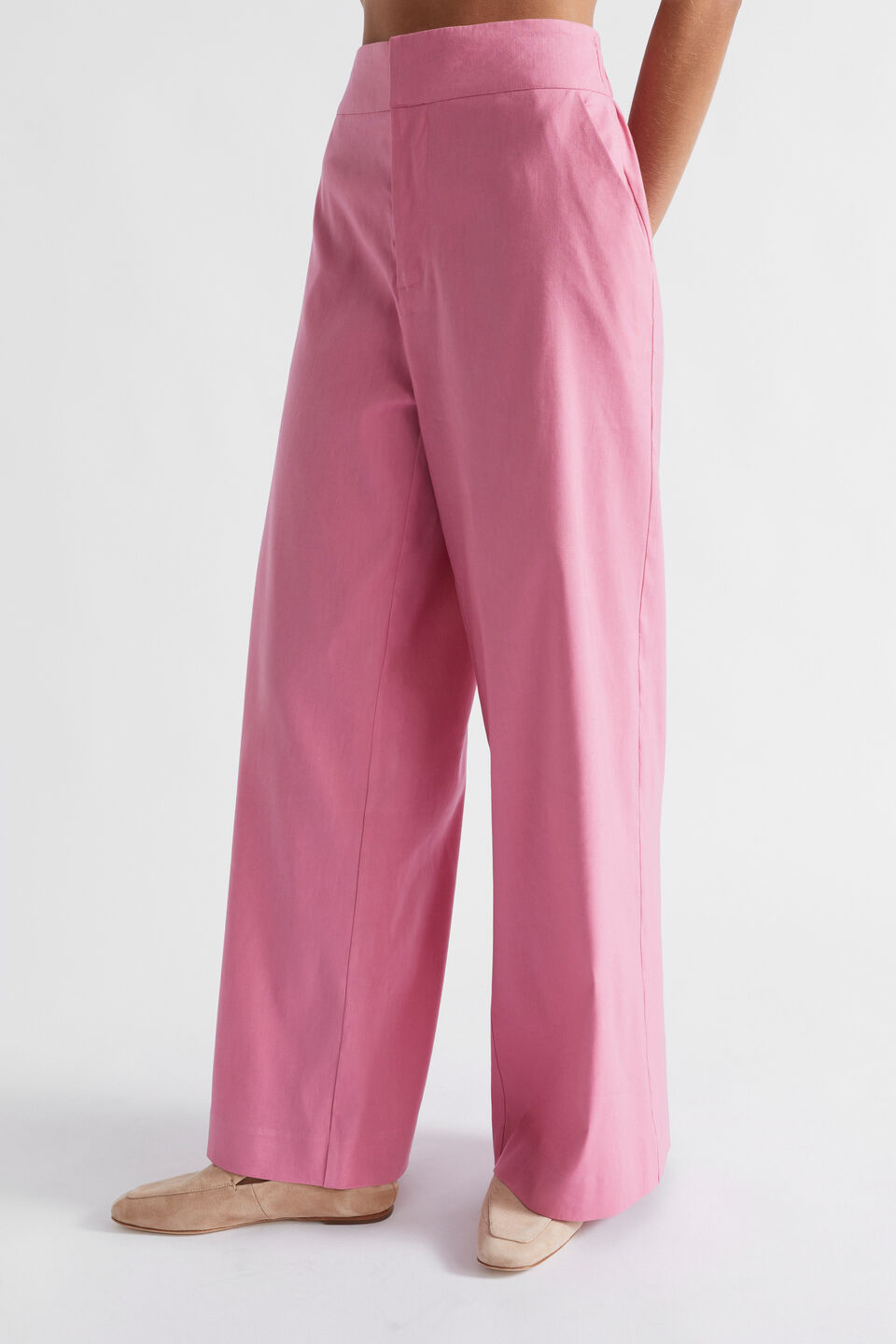 High Waist Pant  Rosewood