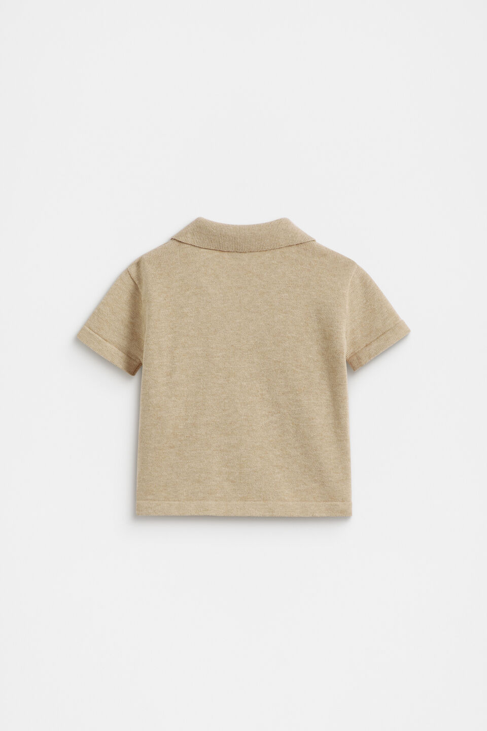 Knit Shirt  Neutral Marle