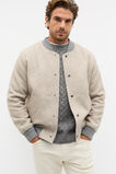Wool Blend Bomber Jacket  Cashew Marle  hi-res