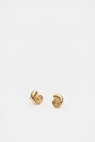 Spiral Shell Mini Stud  Gold  hi-res