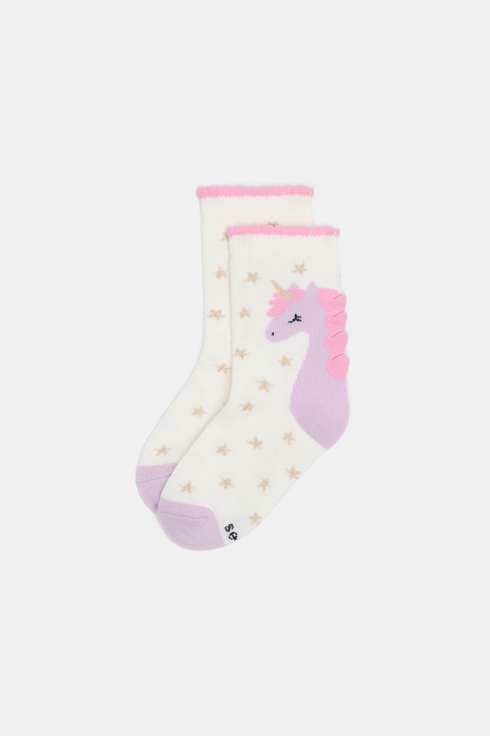 Unicorn Star Sock  Vanilla