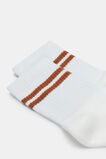 Stripe Quarter Crew Sock  Copper Stripe  hi-res